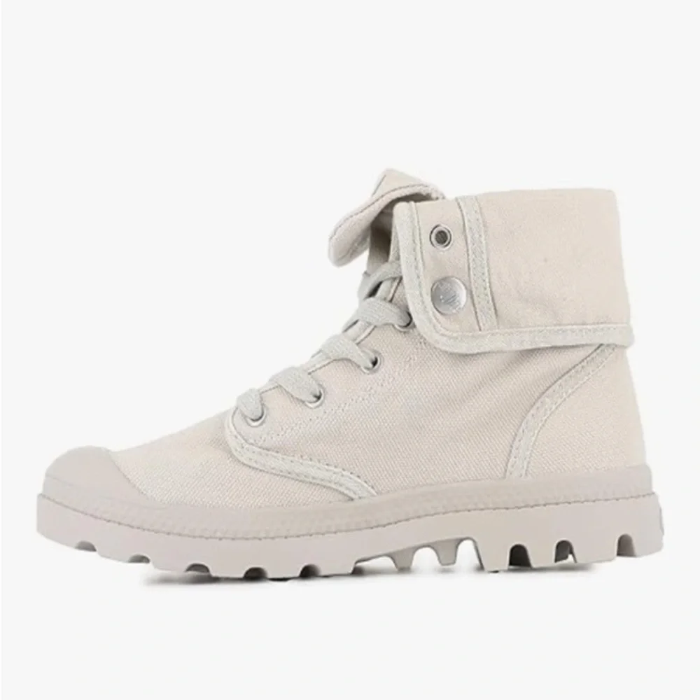 New in Box - Men’s Palladium High-Top Gray Canvas Sneakers